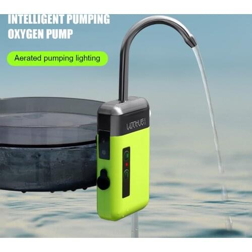 Fishing Oxygen Water Pump Lighting Oxygenation 3 in 1 Smart Sensor LED Air Pump for Household Animal Fish Supplies
