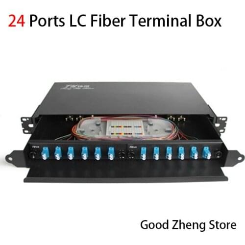 24 Ports Fiber Optic Box LC Fiber Optic Termination Box Fiber Optic Distribution