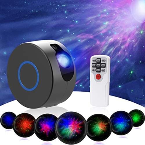Laser Galaxy Starry Sky Projector Blueteeth USB Voice Control Music Player LED Night Light Romantic Bedroom Projection Light