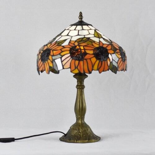 Tiffany Table Lamp E27 Six Models Dragonfly Style Bedroom Bedside Lamp Creative Fashion Retro Table Lamp