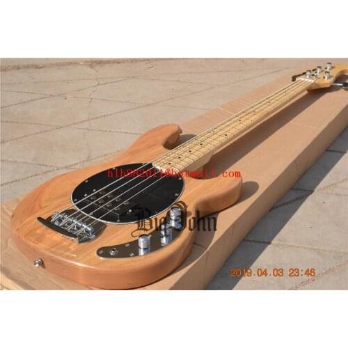Natural 4 Strings Electric Bass Guitar,ASH Body&Maple Fingerboard Chrome Hardware BJ-165