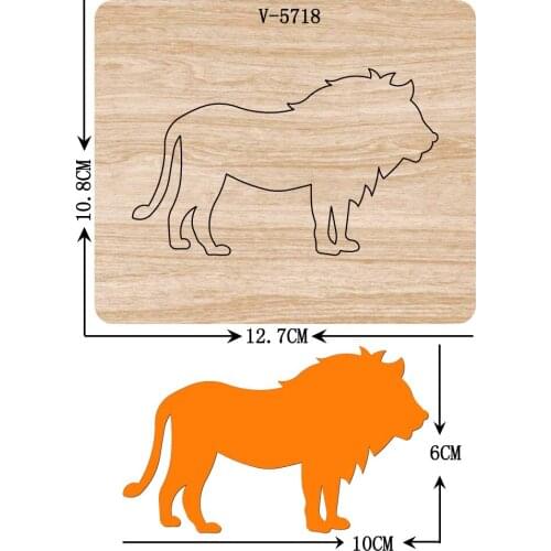 New lion wooden dies cutting dies for scrapbooking Multiple sizes V-5718