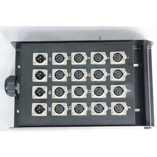 Wholesale 20 signal pathway stage junction box Stage snake cable box Multichannel audio cable junction box