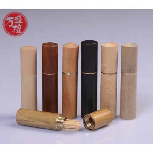 Wholesale mahogany acid branch toothpicks extinguishers creative gold-rimmed nanmu toothpicks 10 pieces/pack