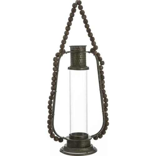 Vitale Pin Pleated Metal Candle Holder Large-In 13 cm 22 cm Height Material