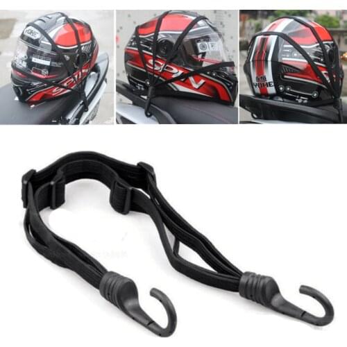 Universal 60cm Motorcycle Luggage Strap Motorcycle Helmet High-Strength Retractable Protective Gears Fixed Elastic Buckle Rope