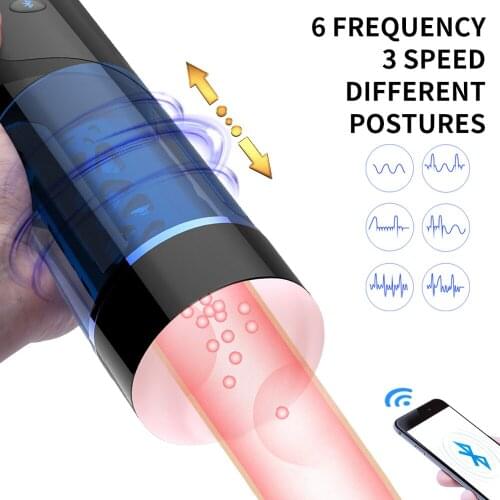 Sex Machine For Men Masturbation Cup Vagina Real Pussy Automatic Telescopic Rotation Oral Blowjob Vaginal Adult Sex Toy For Men