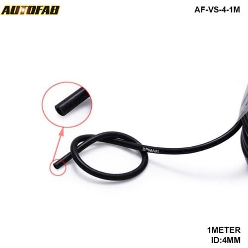 4mm1meter Silicone Silicon Vacuum Hose Oil Turbo Dump Radiator Rubber Air Vac Pipe Black For Honda AF-VS-4-1M