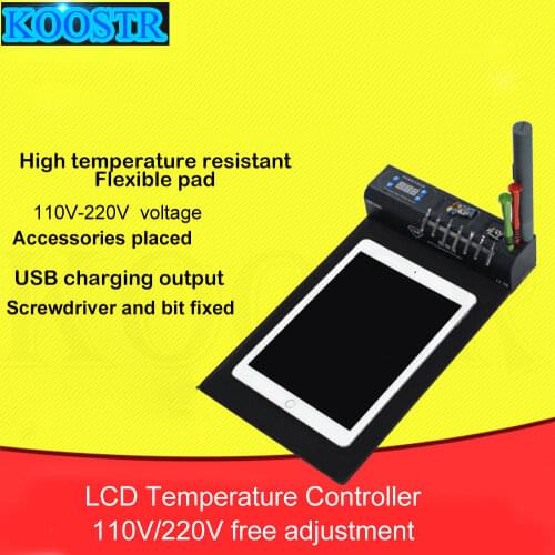 New Release LCD Screen Splitter Heating Plate Separator With Screwdriver Solt for iPhone iPad LCD Screen Opening Tool TBK-568R