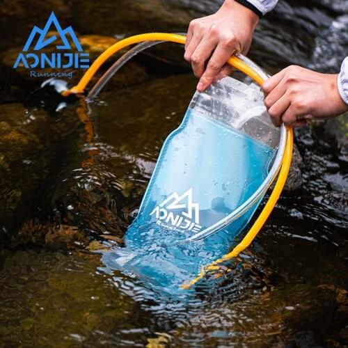 AONIJIE SD56 Sports Two Bin 2L Water Bladder Double Pipe Soft Shell Reservoir Bag Hydration Pack Beverage Storage Bag BPA Free