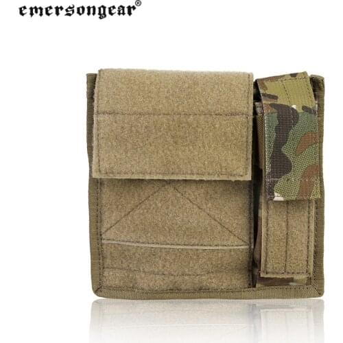 Emersongear Admin Light Map Pouch Storage Purposed Bag Molle Loop Hoop Mag Bags Tactical Airsoft Hunting Shooting Military