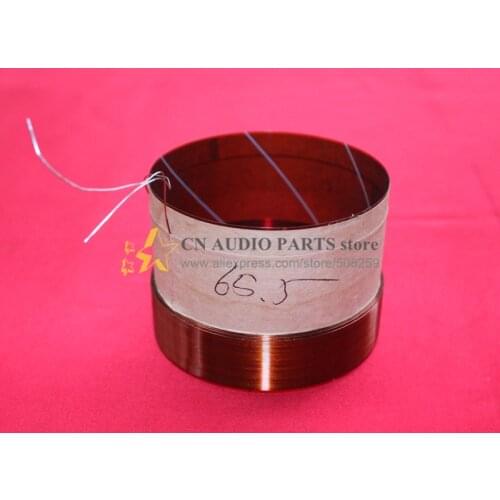 1 pcs ID: 65.5mm 4 layer winding 8 ohm KSV woofer Bass speaker loudspeaker voice coil