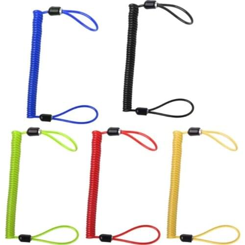 1PC 135cm Alarm Disc Lock Security Spring Reminder Cable Motorcycle Bike Scooter