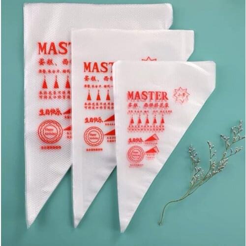100PCs/set Disposable Pastry Thickened Bags Cake Decoration Kitchen Icing Food Preparation Bags Cup Cake Piping Tools for Baking