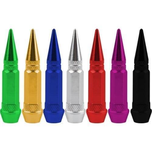 180pcs Alloy Bullet Car Tire Valve Stem Caps Aluminum Tyre Valve Stem Air Dust Cap Tire Valve Wheel Rim Cone Valve Stem Covers