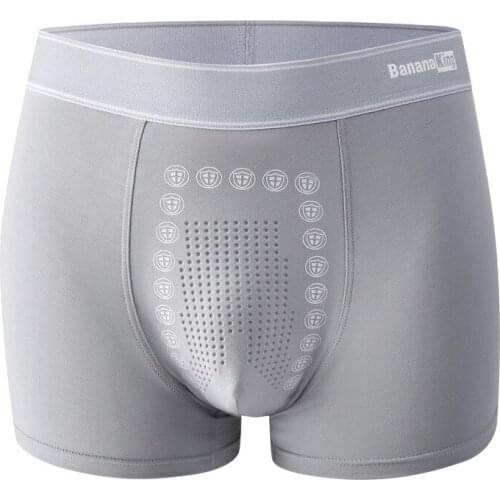 3PCS Mens boxer shorts graphene antibacterial panties negative ion energy shorts sports pants youpin
