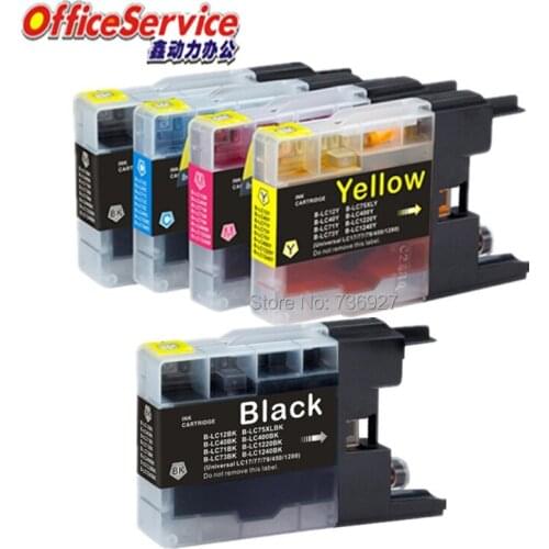5X Compatible Ink Cartridge LC12 LC40 LC71 LC73 LC75 LC1220 LC1240 For Brother MFC-J5910DW J6510DW J435W J835DW inkjet printer