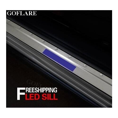 For Nissan Qashqai J10 Dualis Rouge sport 2006-2013 accessories illuminated door sills scuff plate car styling led welcome petal