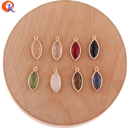 Cordial Design 50Pcs 9*19MM Jewelry Accessories/Charms Jewelry/Crystal Pendant/DIY Earring Making/Hand Made/Earring Findings