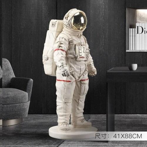Large Nordic 88cm 58cm Astronaut Living Room Floor Decoration Office Astronaut Soft people Home Decoration gift decor beige