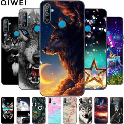 For OPPO Realme C3 Case Wolf Cute Silicone Soft Phone Cover For OPPO Realme C3 C 3 Cases RealmeC3 Protective Back Shells Fundas