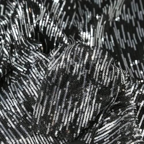 Black and white glitter Sequin cloth 3mm bead background cloth high grade dress hand DIY bag accessories cloth