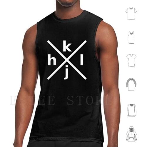 Hjkl Design For Programmers Using Vi / Vim-White Graphic Tank Tops Vest Cotton Coder Computer Programmer Geek Hacker Hjkl Nerd