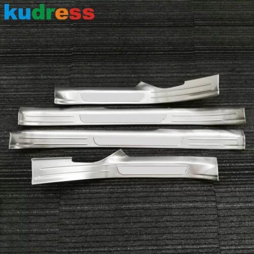 For Volkswagen Golf Variant 2014-2018 2019 2020 Stainless Steel Car Inner Door Sill Scuff Plate Cover Trim Protective Pedal 4pcs