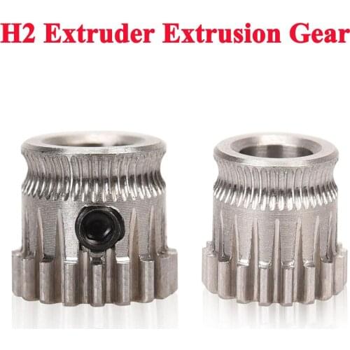 H2 Extruder Extrusion Gear Wheel 18 Teeth Drive Gears Stainless Steel 3D Printer Steel Pulley For Ender 3 V2/B1 Upgrade Parts