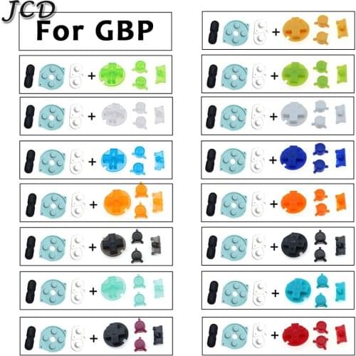 JCD For Nintendo Gameboy Pocket Rubber Conductive Buttons A B Buttons Keypads for GBP D Pads Power On Off Buttons