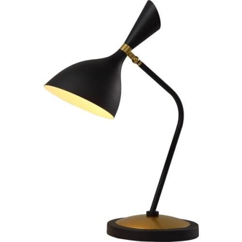 Nordic postmodern minimalist creative bedroom bedside table lamp vertical study desk eye protection switch LED lamp
