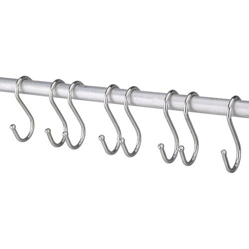 Kitchen Hooks Hanging Hanger Storage Holders Organizer Household Home Essential Useful S Shaped Home Storage Hooks