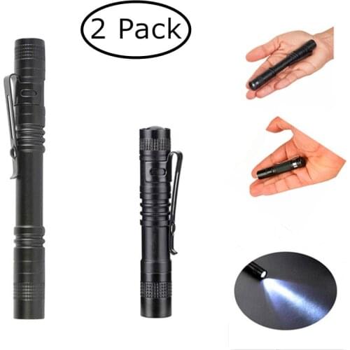 Mini Aluminum Alloy Penlight 1 Mode Dentist Penlight Strong Bright Pocket Clip Mini Flashlight