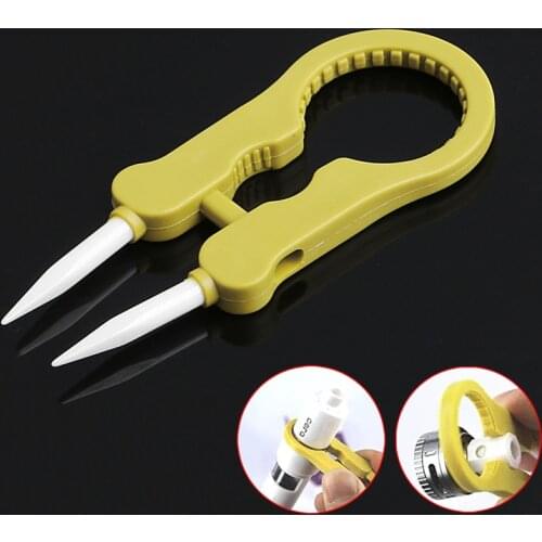 Multifunctional Steam Vaper Ceramic Insulation Head Tweezers Forceps Black Dropship