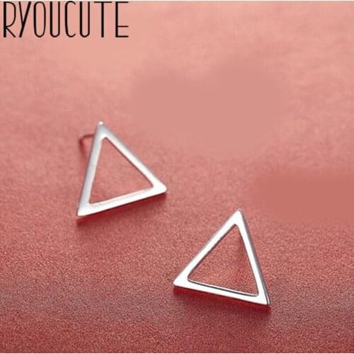 Fashion Silver Color Triangle Earrings for Women Trendy Brand Wedding Jewelry Gift Lady Brincos Pendientes
