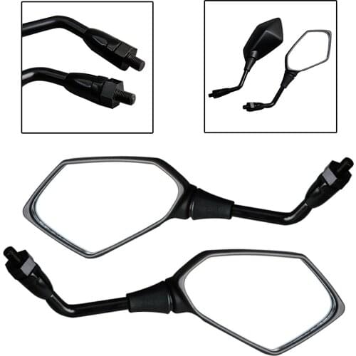 Motorcycle Rear View Side Mirrors Wing Rearview Mirrors For Kawasaki ER6N Z750 Z1000 All Year