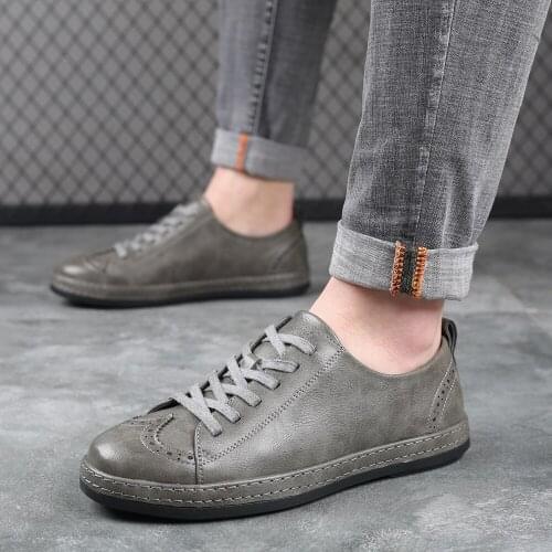 Men Brogue British Oxford Dress Shoes Male Gentleman PU Leather Footwear Zapatos Hombre Flats Dress Men Shoes Classic Elegant
