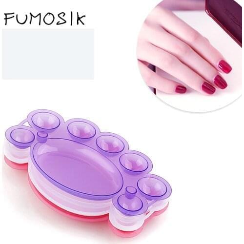 1 Pcs Color Palette False Nail Art Polish Gel Make Up Palette Tool Practice Showing Shelf Manicure Nail Art Tips Holder