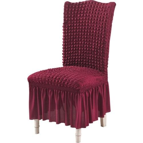 Bubble Chair Covers Hotel Wedding Banquet Chair Covers Gray Green Navy Blue Black Red Skirt Chair Covers