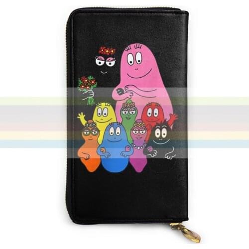 CafePress Barbapapa Family , New mens and womens smart leather wallet credit card bank card bag. Long mobile wallet