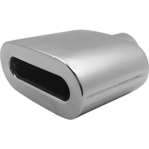 6028A Exhaust Muffler Refitting Flat Mouth Stainless Steel Universal Tail Throat Muffler for Car
