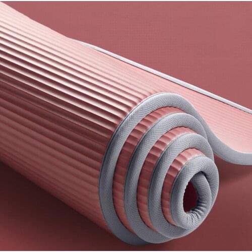 10MM Yoga Mat NRB Non-slip Mats For Fitness Thicken Pilates Gym Exercise Pads Carpet Mat with Bandages Yoga Pad