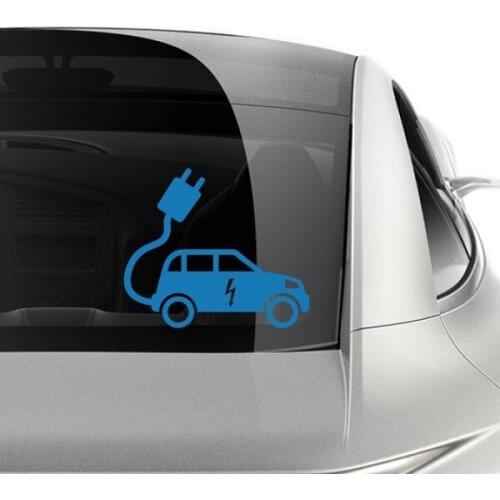 Electric Car Symbols Sticker Vinyl Car Decoration Home Decor Easy To Apply Removable Durable