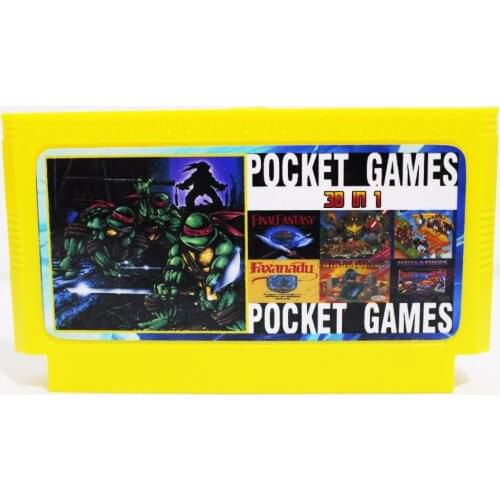 Top Quality Game Cartridge 60 Pins 8 Bit Game Card - 30 IN 1 Region Free
