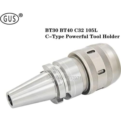 High-Precision BT30 BT40 C-Type Powerful Tool Holder, CNC Machining Center C32 Chuck, Dust-Proof Heavy-Duty Milling Tool Holder