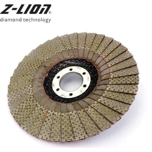 Z-LEAP 5 Inch 1pc 60/100/200/400 Grit Grinding Wheels 125mm Flap Sanding Abrasive Disc For Angle Grinder Diamond Sanding Pad