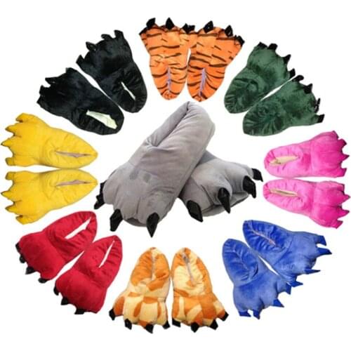 Funny Women Paws Slippers Animal Gloves Cartoon Claw Mittens Shoes Children Adults Casual Cosplay Party Props for Performance