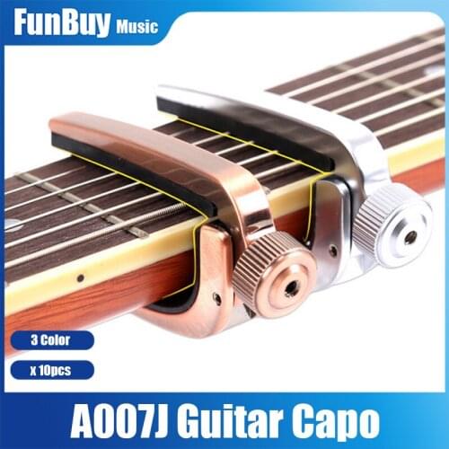 10pcs Alice Adjustable Roller Guitar Capo Clamp for Acoustic Electric Guitar Gold/Copper/Bronze