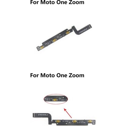 10PCS For Moto One Zoom G Power Power Switch On Off Flex Cable Volume Side Key Button Replacement Parts