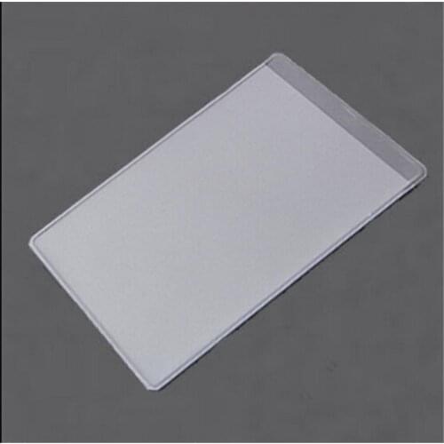 10pcs Clear Dustproof Card Holders Soft Plastic Credit Card Protectors Bussiness Card Cover ID Holders